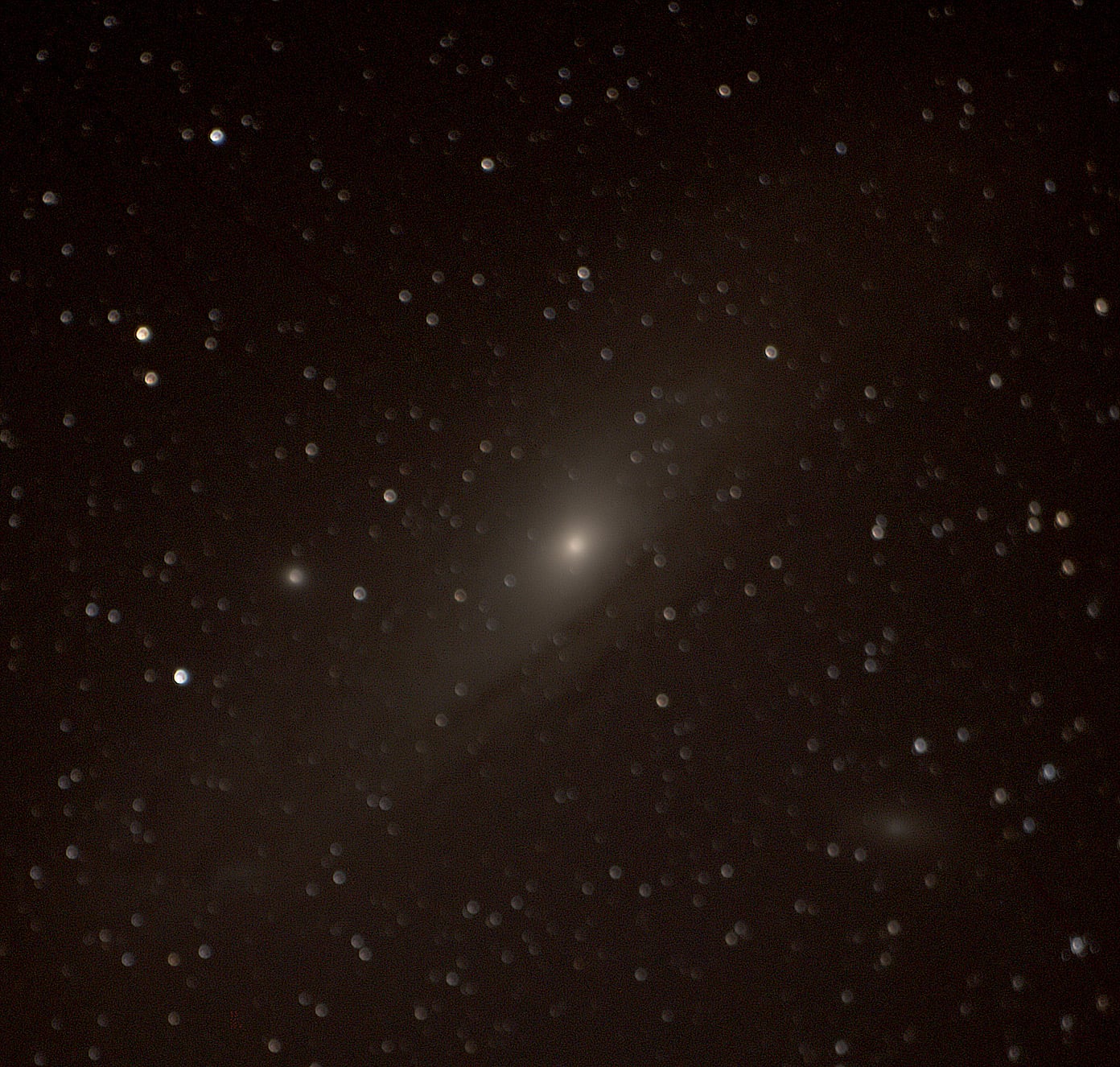 Andromeda Galaxy — a single raw 30-second exposure