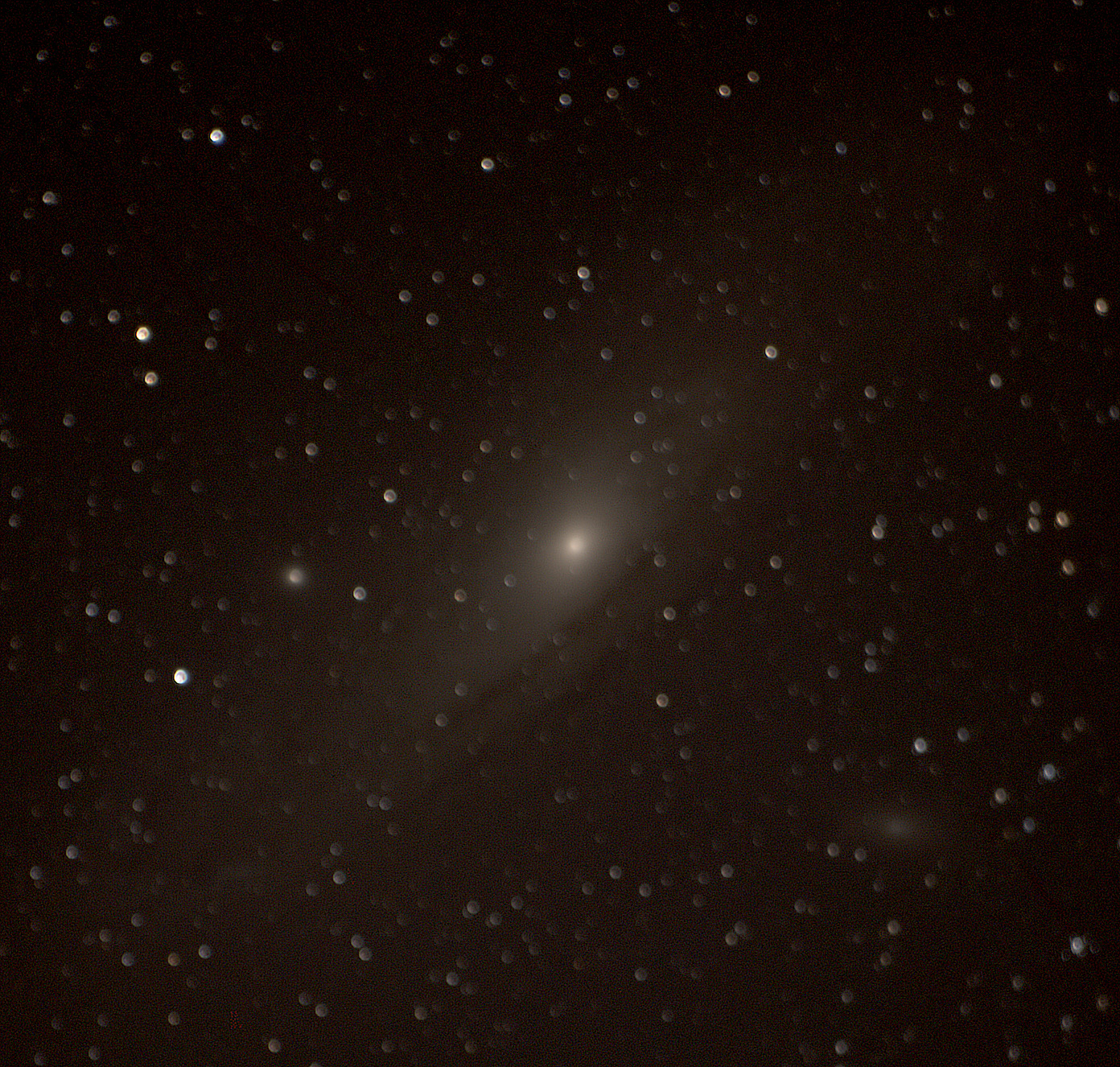 Single raw exposure of M31
